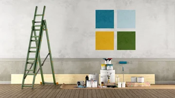 Renovierung von alten Haus - Stock-Fotografie