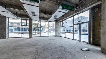 Baustelle Gebäude mit Zement Materialstruktur - Stock-Fotografie